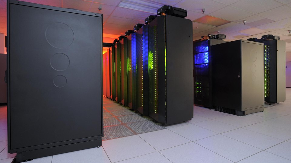 Racks of the NASA Discover supercomputer